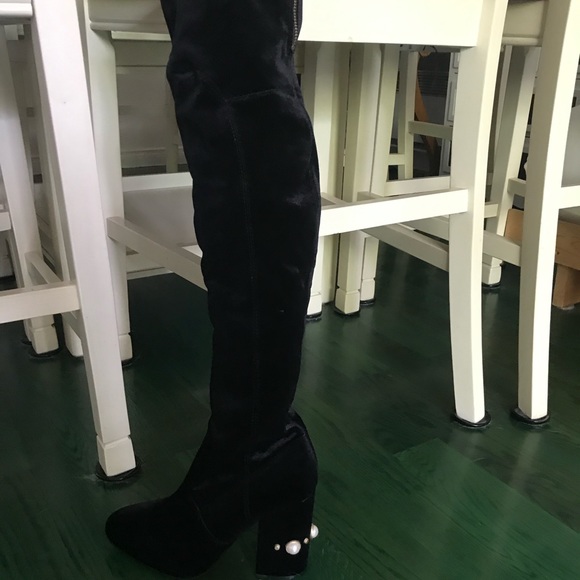 Ivanka black suede high boots - Picture 2 of 6
